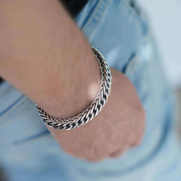108 Bracelet Male DOUBLE LINKED Collection