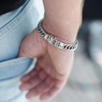 108 Bracelet Male DOUBLE LINKED Collection