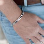 118 Bracelet Male DOUBLE LINKED Collection