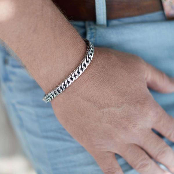 118 Bracelet Male DOUBLE LINKED Collection