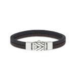 157BBR Bracelet Black-Brown CHEVRON Collection
