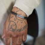 157BBR Bracelet Black-Brown Male CHEVRON Collection