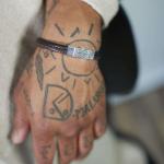 157BBR Bracelet Black-Brown Male CHEVRON Collection