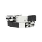 214BKC Wrap Black Croco CLASSIC CHEVRON Collection