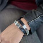 214BKC Wrap Black Croco Female CLASSIC CHEVRON Collection