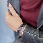 214BKC Wrap Black Croco Female CLASSIC CHEVRON Collection