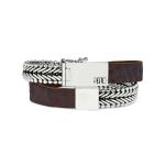 214BRC Wrap Brown Croco CLASSIC CHEVRON Collection