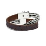 214BRC Wrap Brown Croco CLASSIC CHEVRON Collection