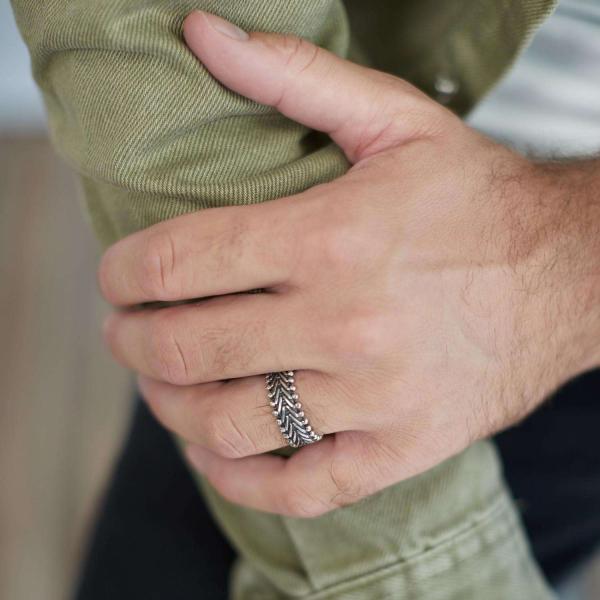238 Ring Male CLASSIC CHEVRON Collection