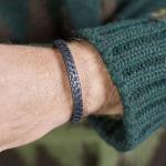 240BLK Bracelet Black Male DOUBLE LINKED Collection