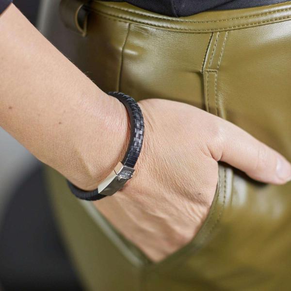 240BLK Bracelet Black Female DOUBLE LINKED Collection