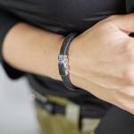 240BLK Bracelet Black Female DOUBLE LINKED Collection