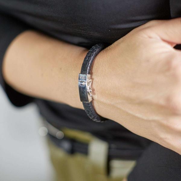 240BLK Bracelet Black Female DOUBLE LINKED Collection