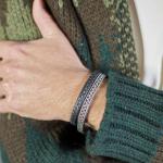 240BLK Bracelet Black Male DOUBLE LINKED Collection