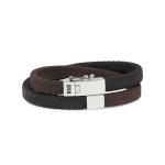 258BBR Bracelet Black-Brown ALPHA Collection