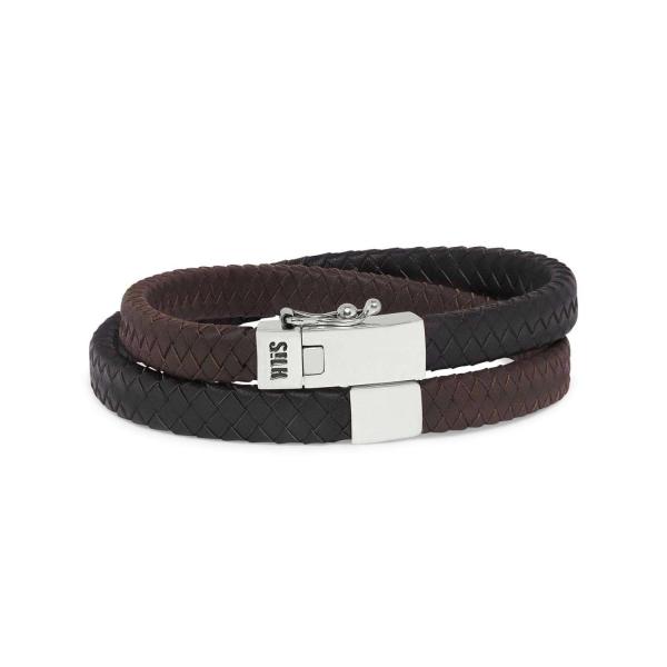 258BBR Bracelet Black-Brown ALPHA Collection