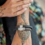 258BBR Bracelet Black-Brown Female ALPHA Collection