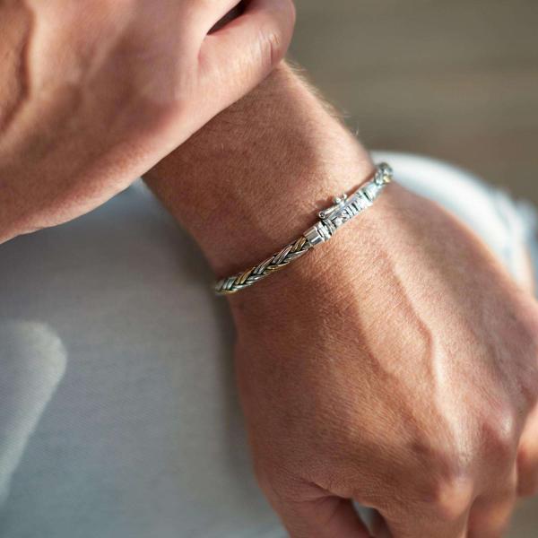 281 bracelet bicolor DOUBLE FOX Male RAW Collection