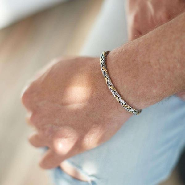 281 bracelet bicolor DOUBLE FOX Male RAW Collection