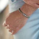 282 bracelet bicolor ROOTS Male RAW Collection