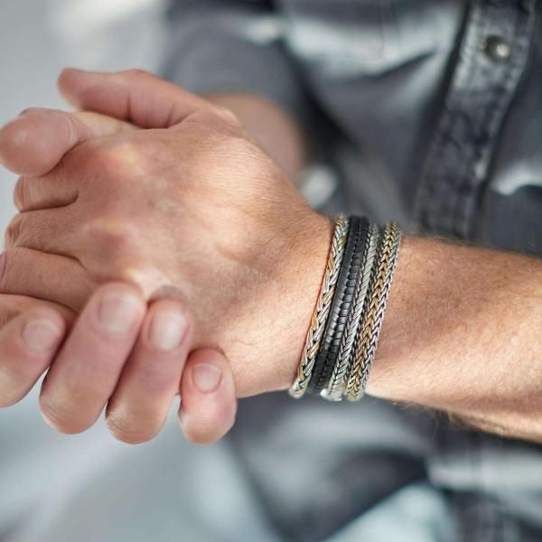 282 bracelet bicolor ROOTS Male RAW Collection