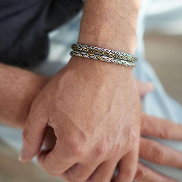 282 bracelet bicolor ROOTS Male RAW Collection