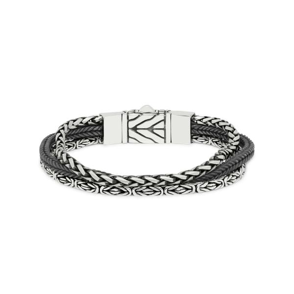 283 bracelet silver polished, mat & black RAW RAW Collection