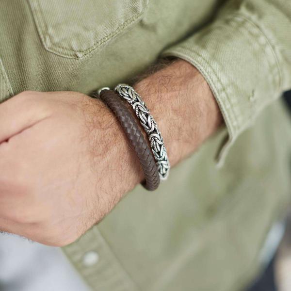 326BRN Bracelet Brown Male ARCH Collection