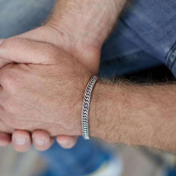 335 Bracelet Male DOUBLE LINKED Collection