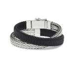 362BLK Bracelet Black Male ALPHA Collection