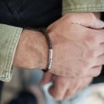 427 Bracelet Brown Male CROSSLINE Collection