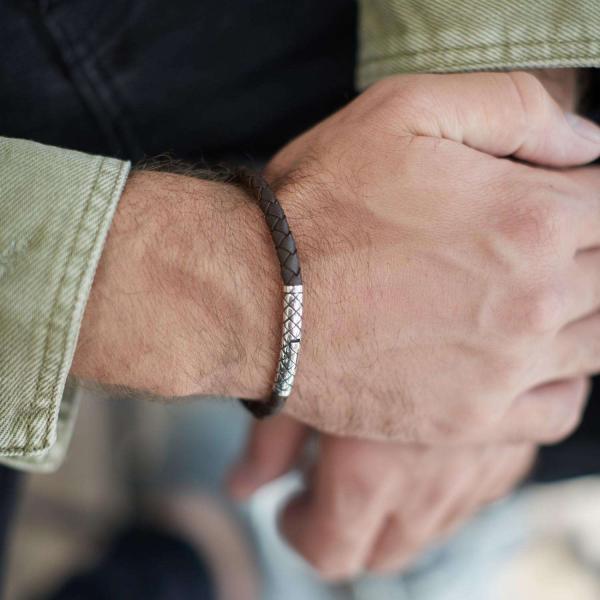 427 Bracelet Brown Male CROSSLINE Collection