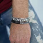 741 Bracelet  BLK Male WEAVE Collection