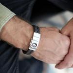 811BBR Bracelet Black-Brown Male ALPHA Collection