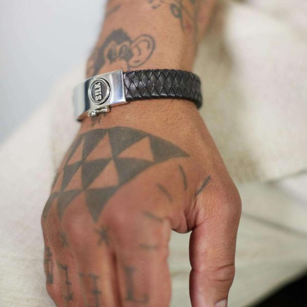 811BLK Bracelet Black Male ALPHA Collection