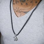 820BLK Bracelet Necklace Black Male ROOTS Collection
