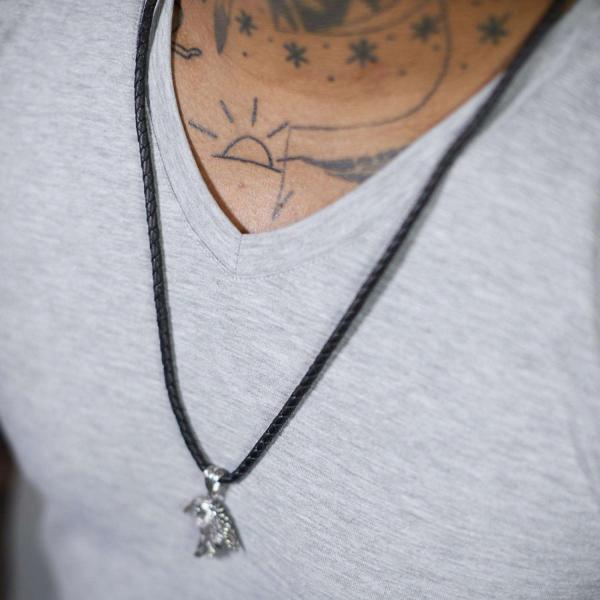 820BLK Bracelet Necklace Black Male ROOTS Collection