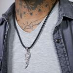 825BLK Bracelet Necklace Black Male ROOTS Collection