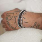 830BBR Bracelet Black-Brown Male ROOTS Collection