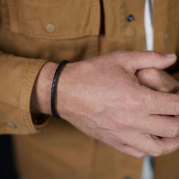 830BLK Bracelet Black Male ROOTS Collection