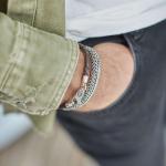 830BRN Bracelet Brown Male ROOTS Collection