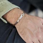 830BRN Bracelet Brown Male ROOTS Collection