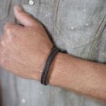 841BBR Bracelet Black-Brown Male ALPHA Collection