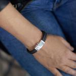 841BBR Bracelet Black-Brown Female ALPHA Collection