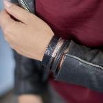 841BKC Bracelet Black Croco Female ALPHA Collection