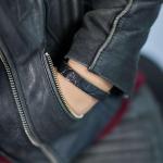 841BKC Bracelet Black Croco Female ALPHA Collection