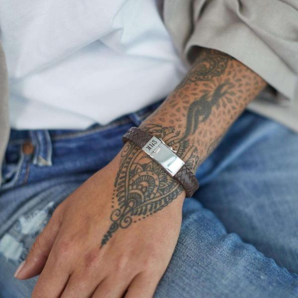 841BRN Bracelet Brown Female ALPHA Collection