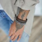 841BRN Bracelet Brown Female ALPHA Collection