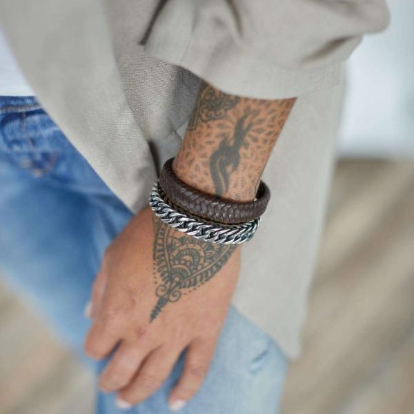 841BRN Bracelet Brown Female ALPHA Collection