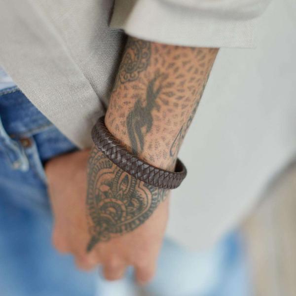 841BRN Bracelet Brown Female ALPHA Collection